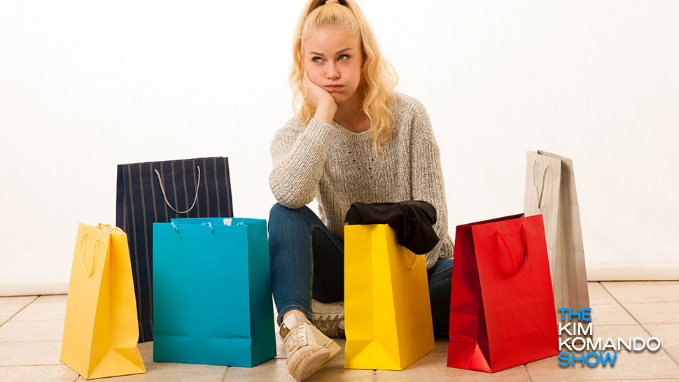 woman mystery shopper with bags